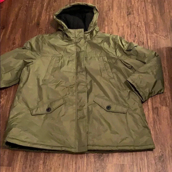 Minus Zero Women’s Parka Expedition Jacket Olive Green Sz 3X New - Picture 4 of 12